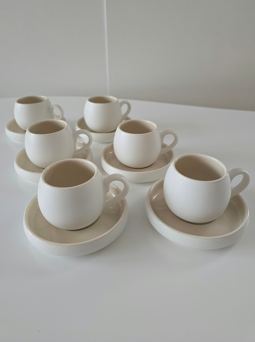 Service à café Chubby Nordic, Tasses 120 ml, vue 4 – Maison Azuria