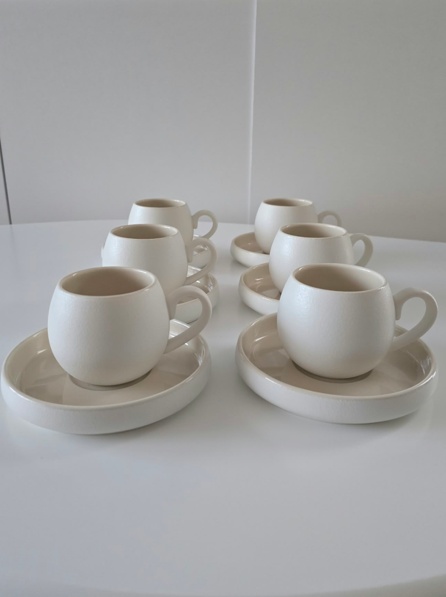 Service à café Chubby Nordic, Tasses 200 ml, vue 4 – Maison Azuria