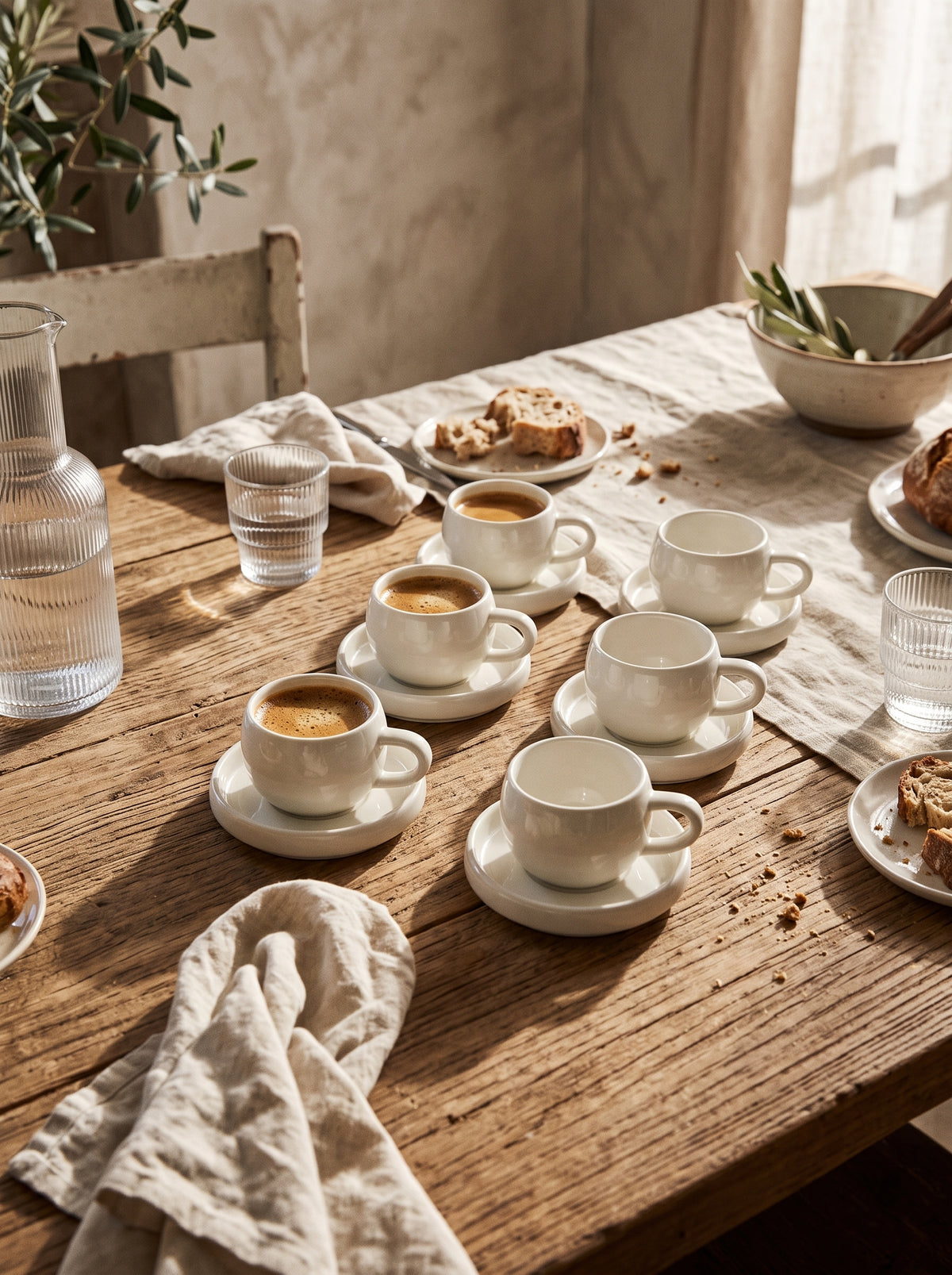 Service à café Chubby, Tasses 120 ml, vue 3 – Maison Azuria