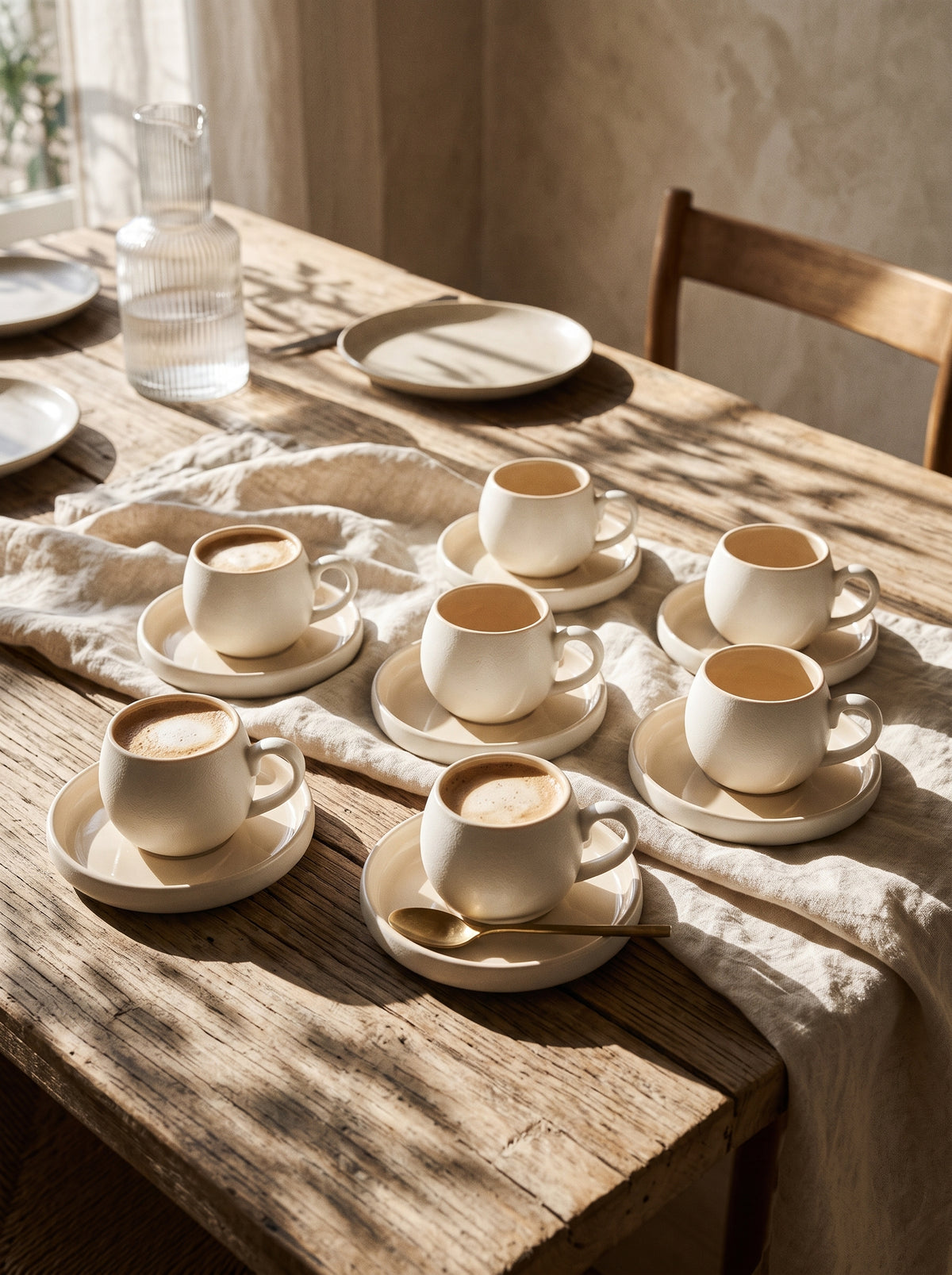 Service à café Chubby Nordic, Tasses 200 ml, vue 2 – Maison Azuria