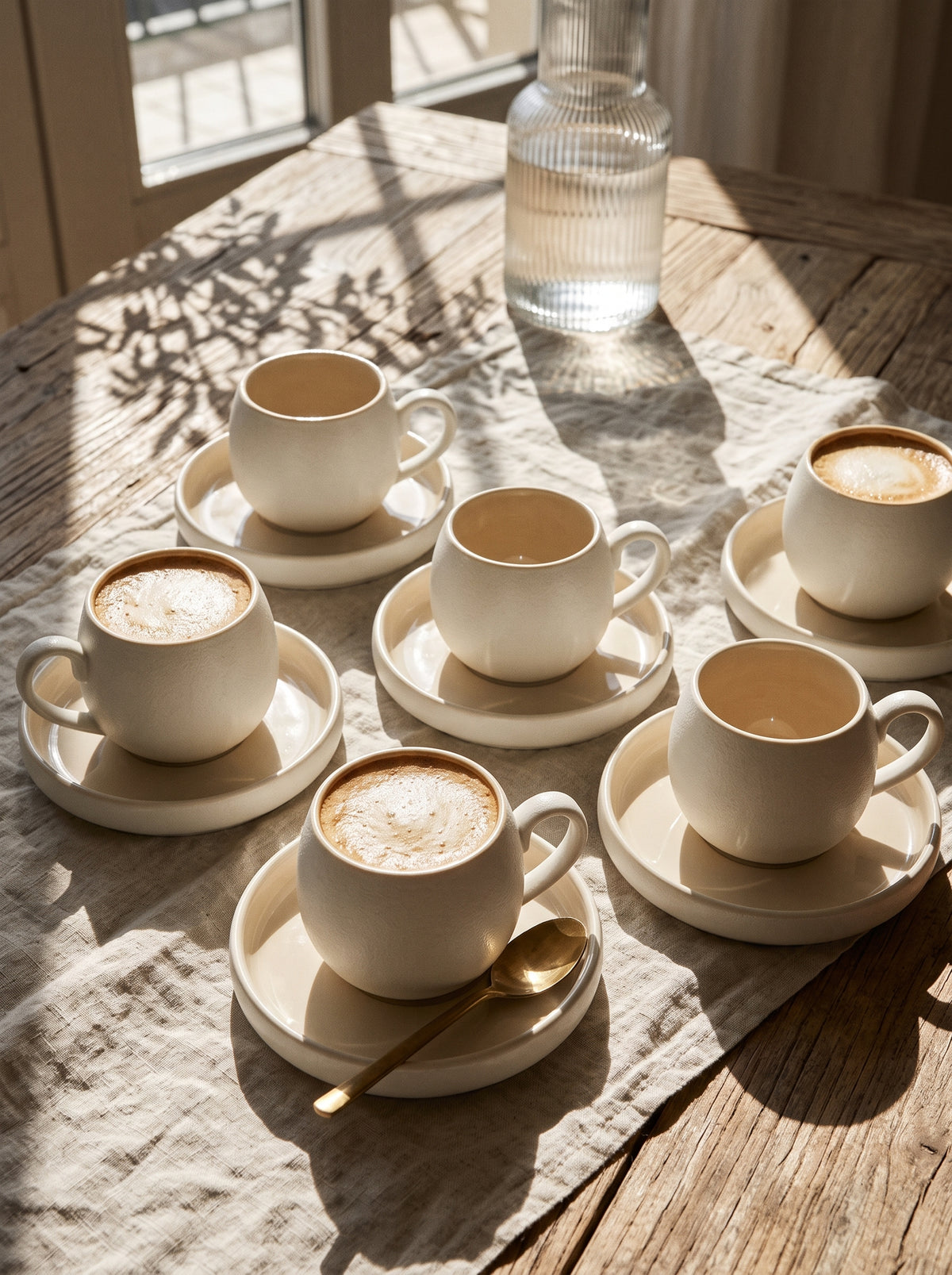 Service à café Chubby Nordic, Tasses 200 ml, vue 3 – Maison Azuria
