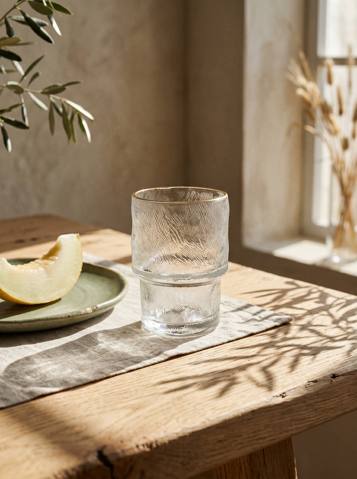Lot de 6 petits Verres Ice, Liseré Doré, ambiance art de la table – Maison Azuria