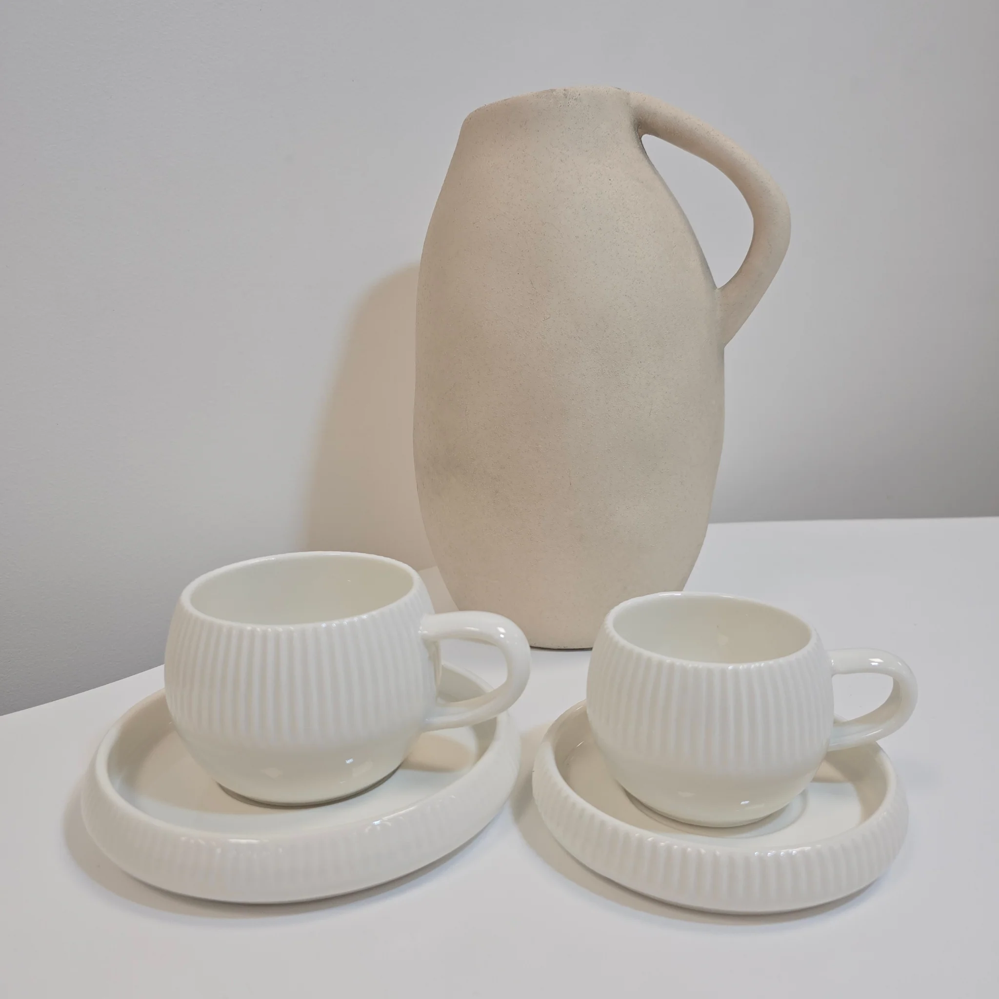 Service à café Chubby Lines – Tasses 120 ml - Happymuzdeco