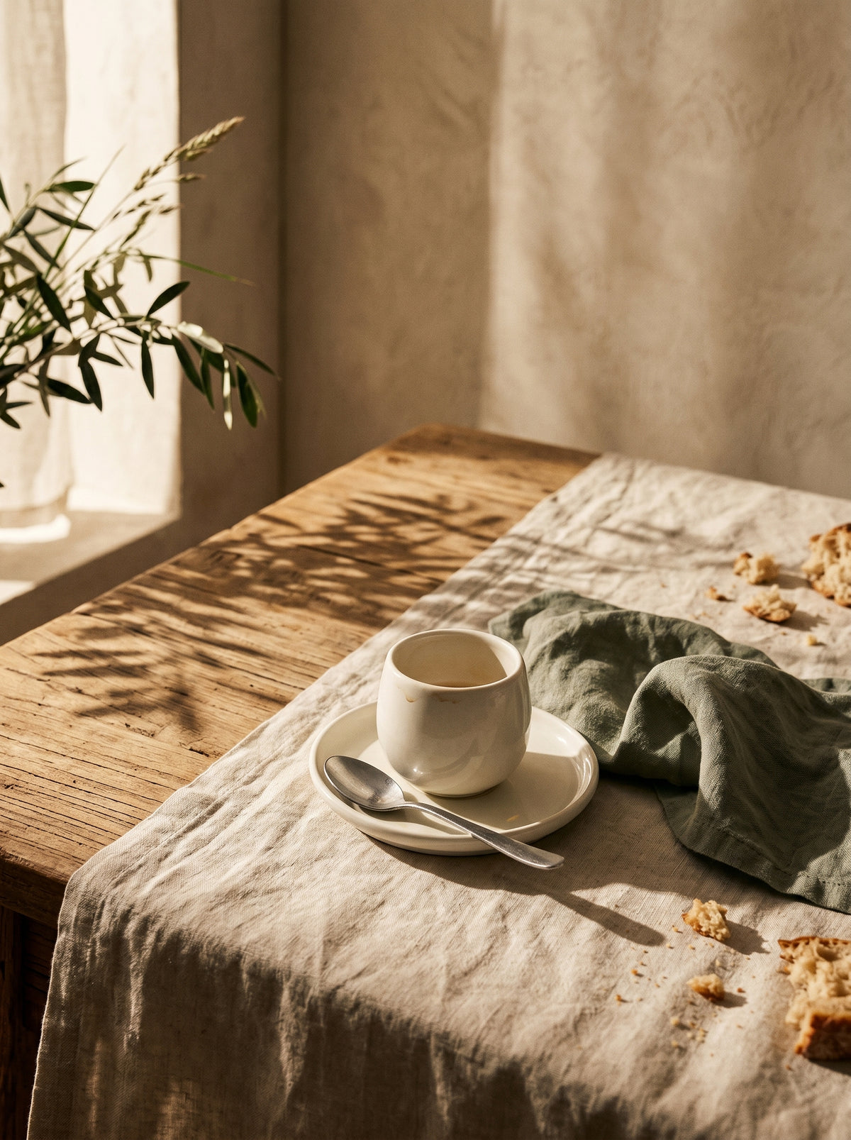 Service à café Egg, Tasses 120 ml, dans un décor de table sobre – Maison Azuria