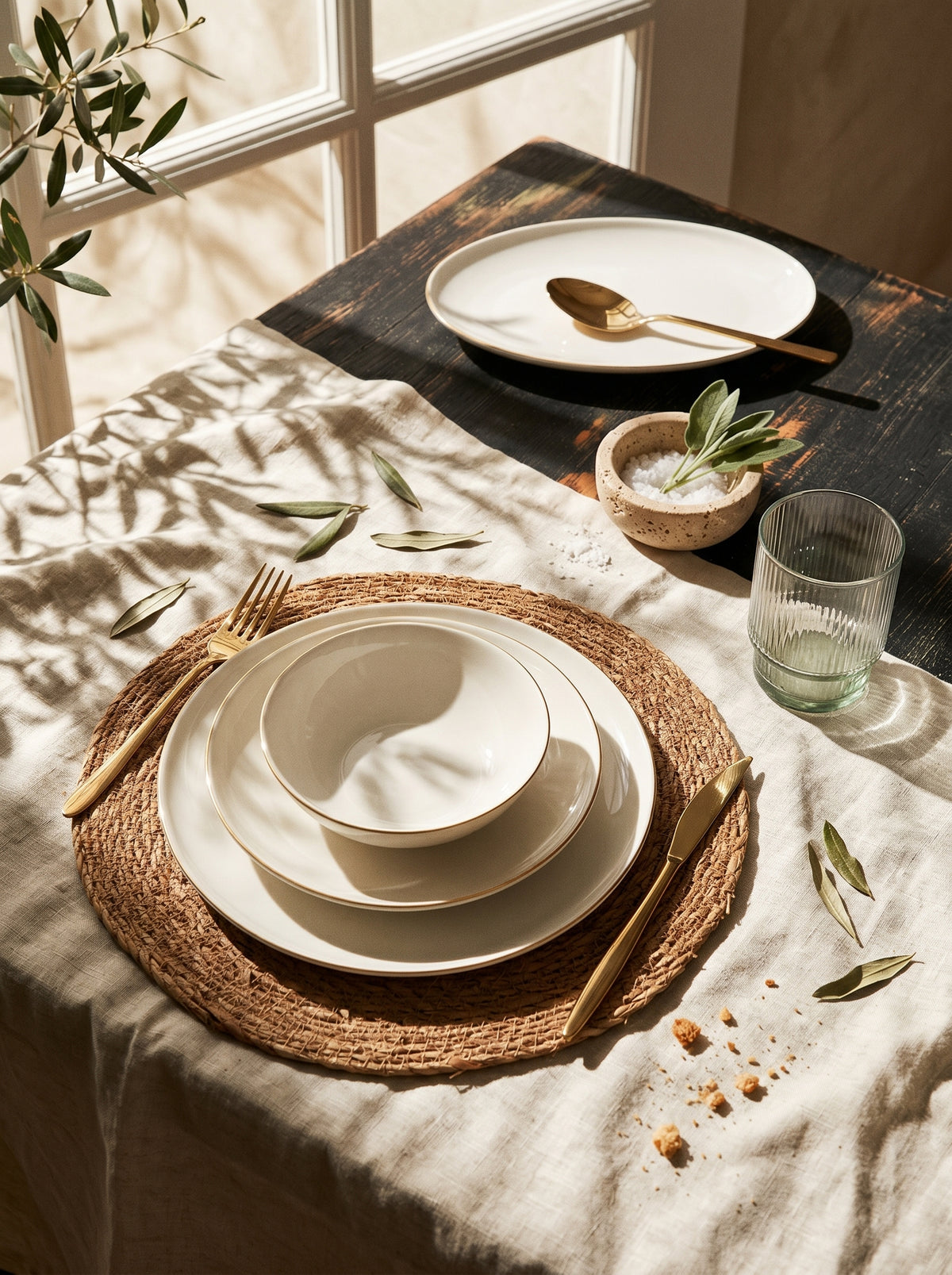 Service de vaisselle Élégance, ambiance art de la table – Maison Azuria