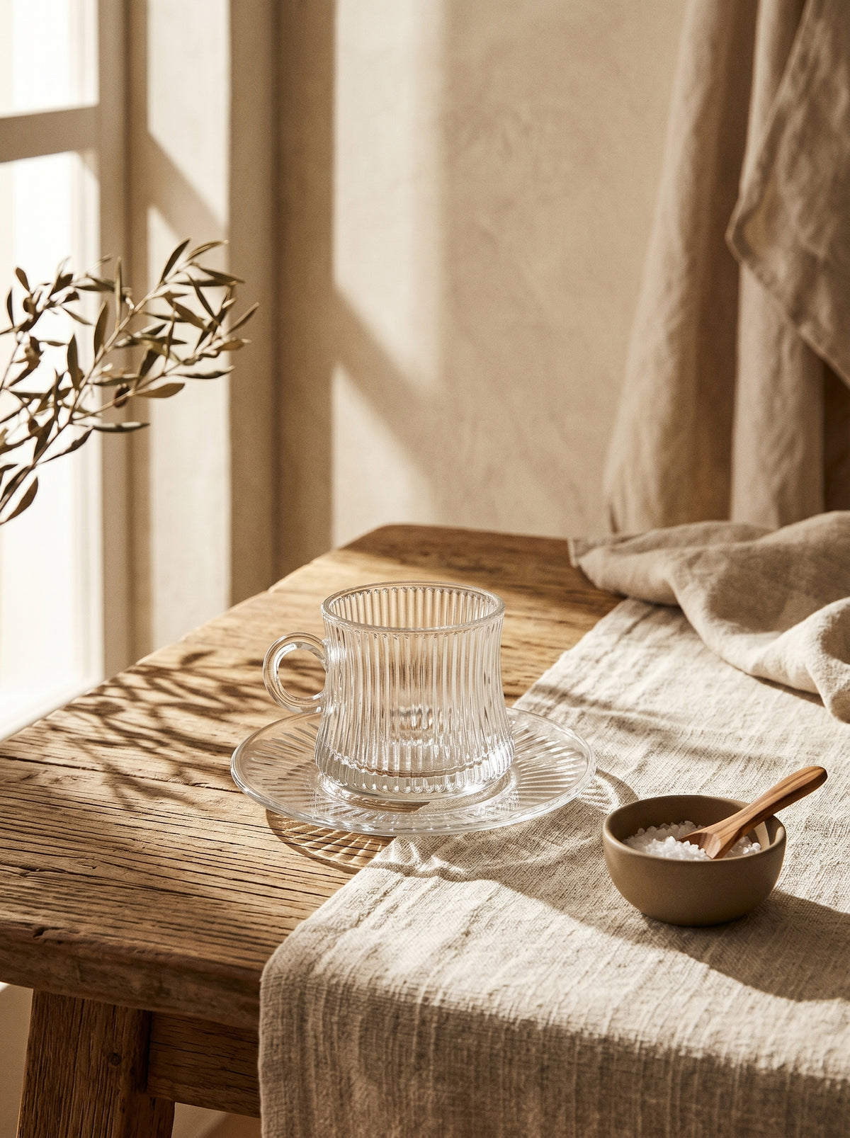 Service à Thé et Café, Lot de 6 Verres, ambiance art de la table – Maison Azuria