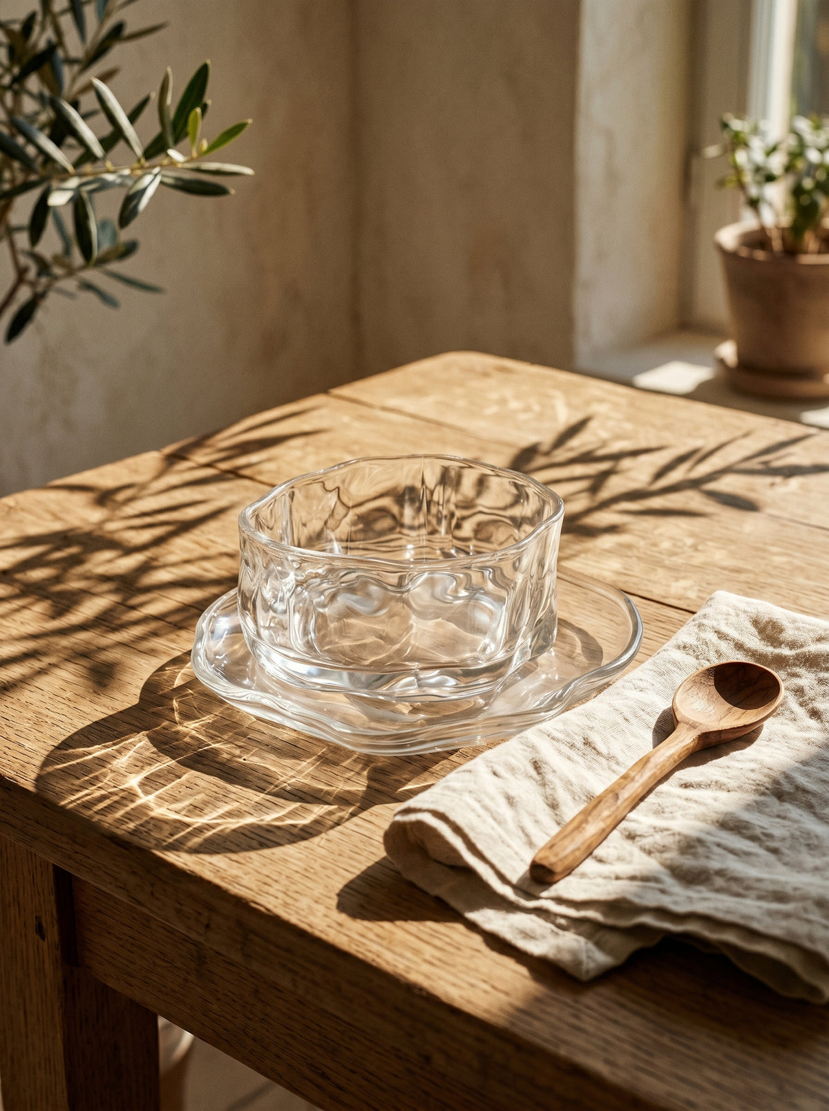 Set de bols apéritif 2-en-1 verre, ambiance art de la table – Maison Azuria