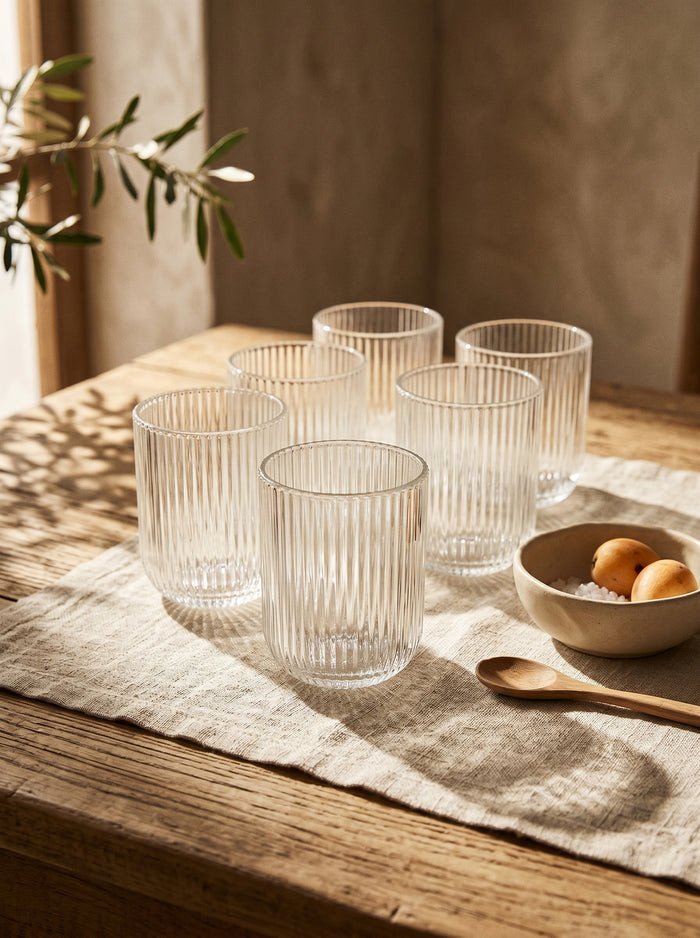 Lot de 6 Petits Verres Stripped