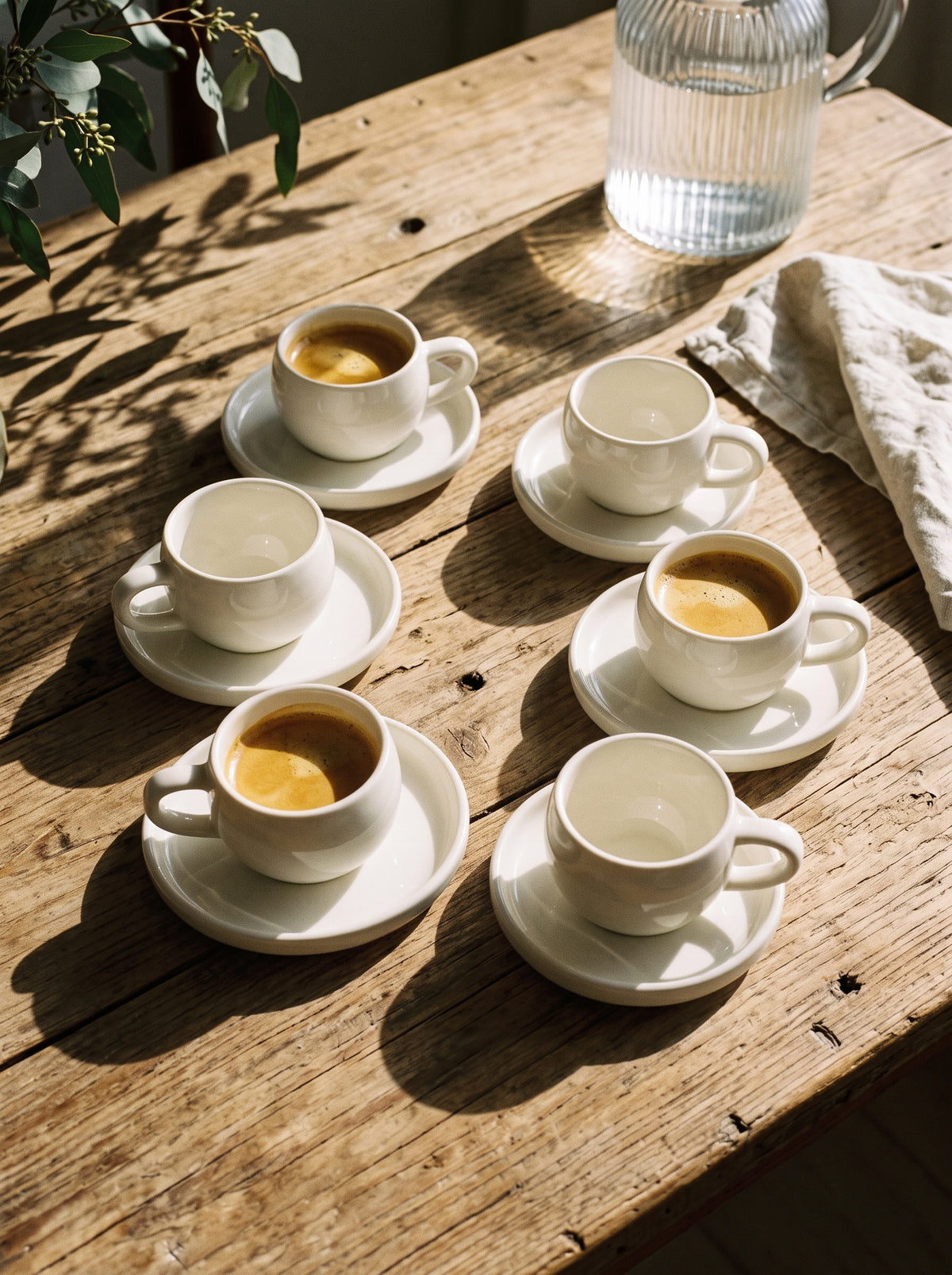 Service à café Chubby, Tasses 120 ml, vue 2 – Maison Azuria