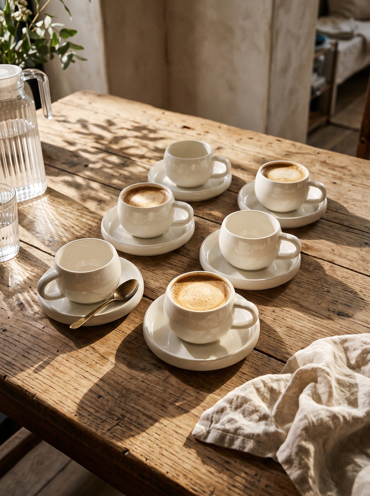 Service à café Chubby, Tasses 200 ml, vue 3 – Maison Azuria