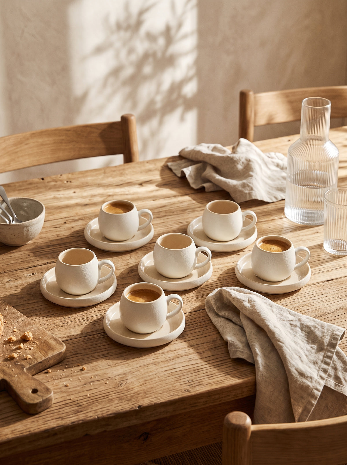 Service à café Chubby Nordic, Tasses 120 ml, vue 2 – Maison Azuria