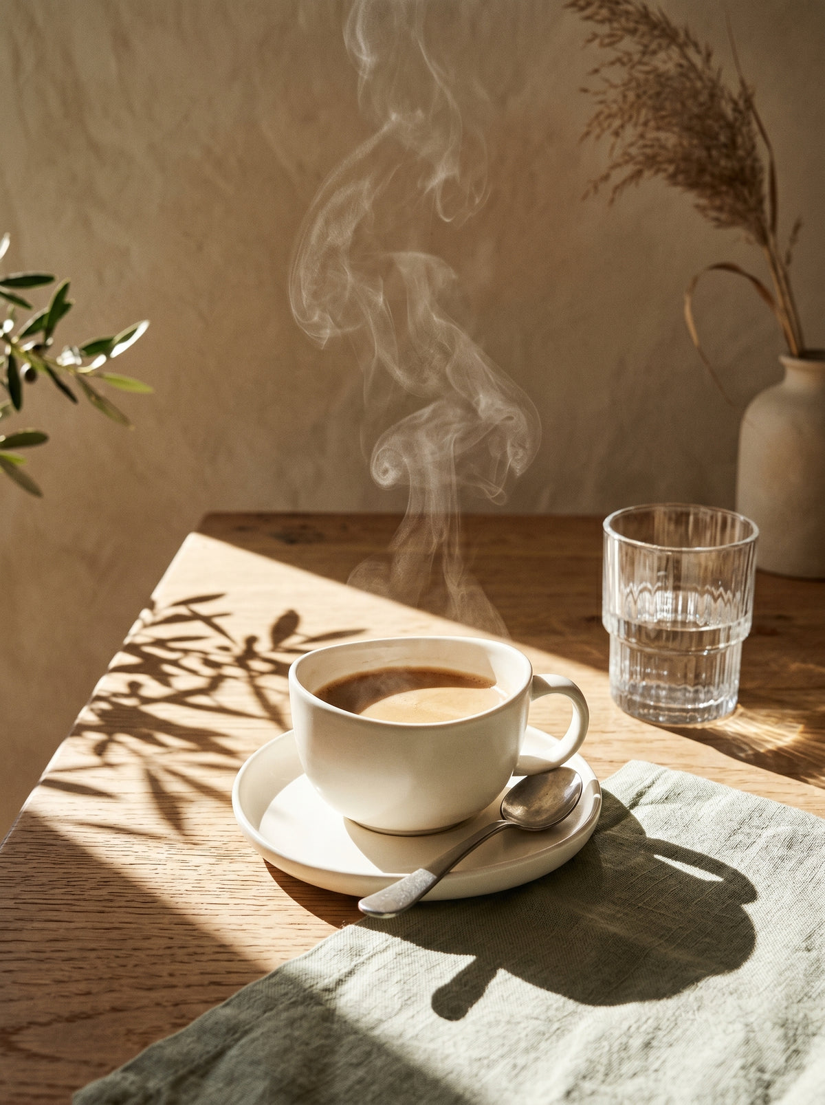 Service à café Smile Coffee, Tasses 120 ml, dans un décor de table sobre – Maison Azuria