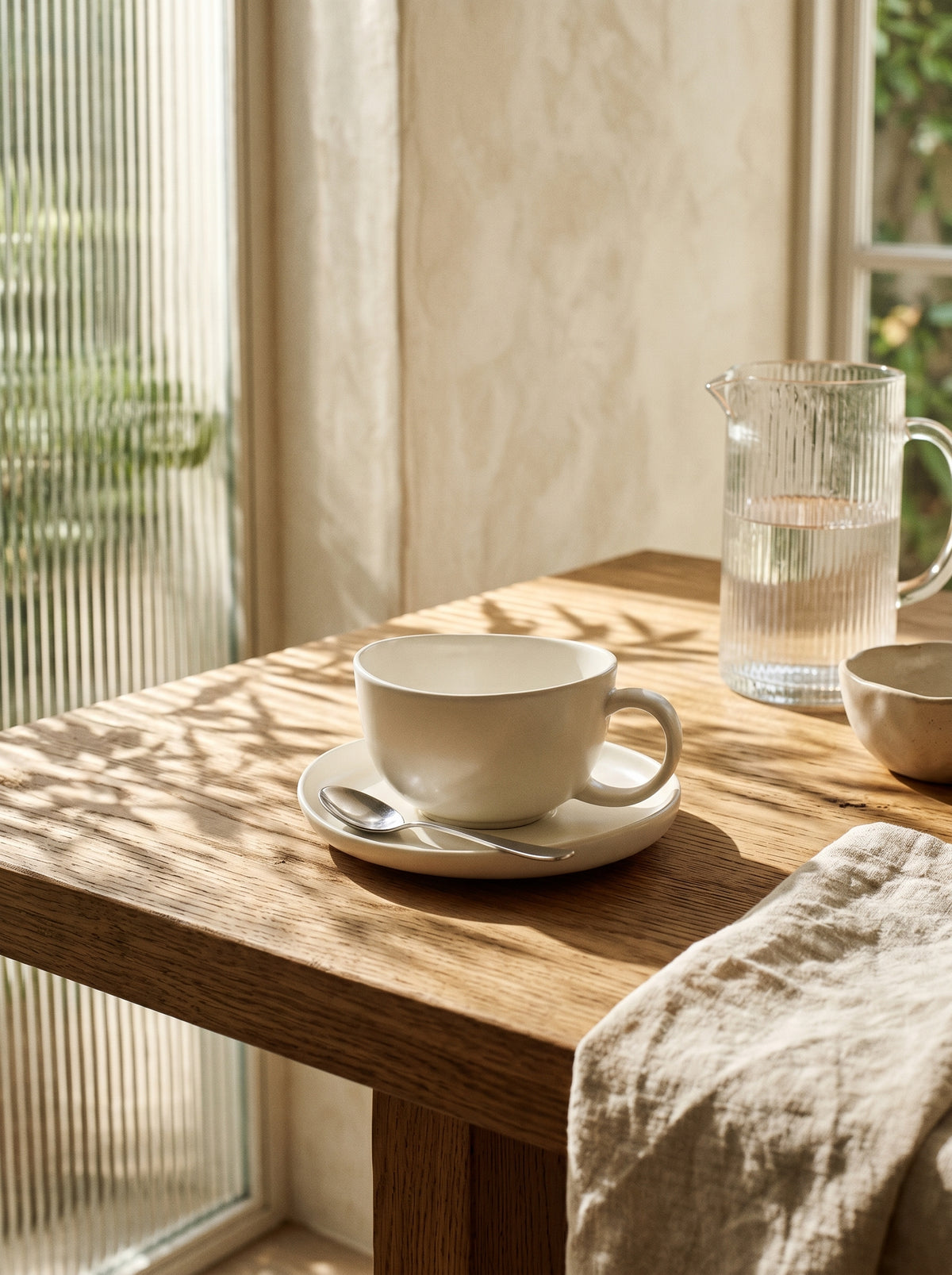 Service à café Smile Coffee, Tasses 200 ml, dans un décor de table sobre – Maison Azuria