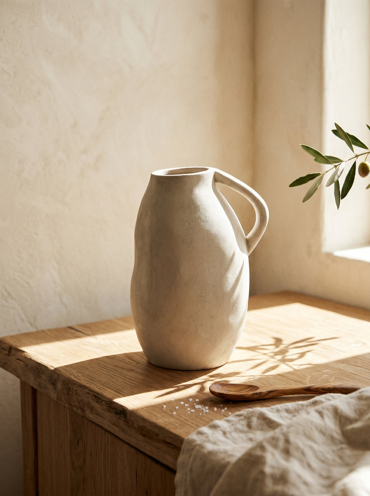 Vase Antique, en situation, lumière naturelle – Maison Azuria