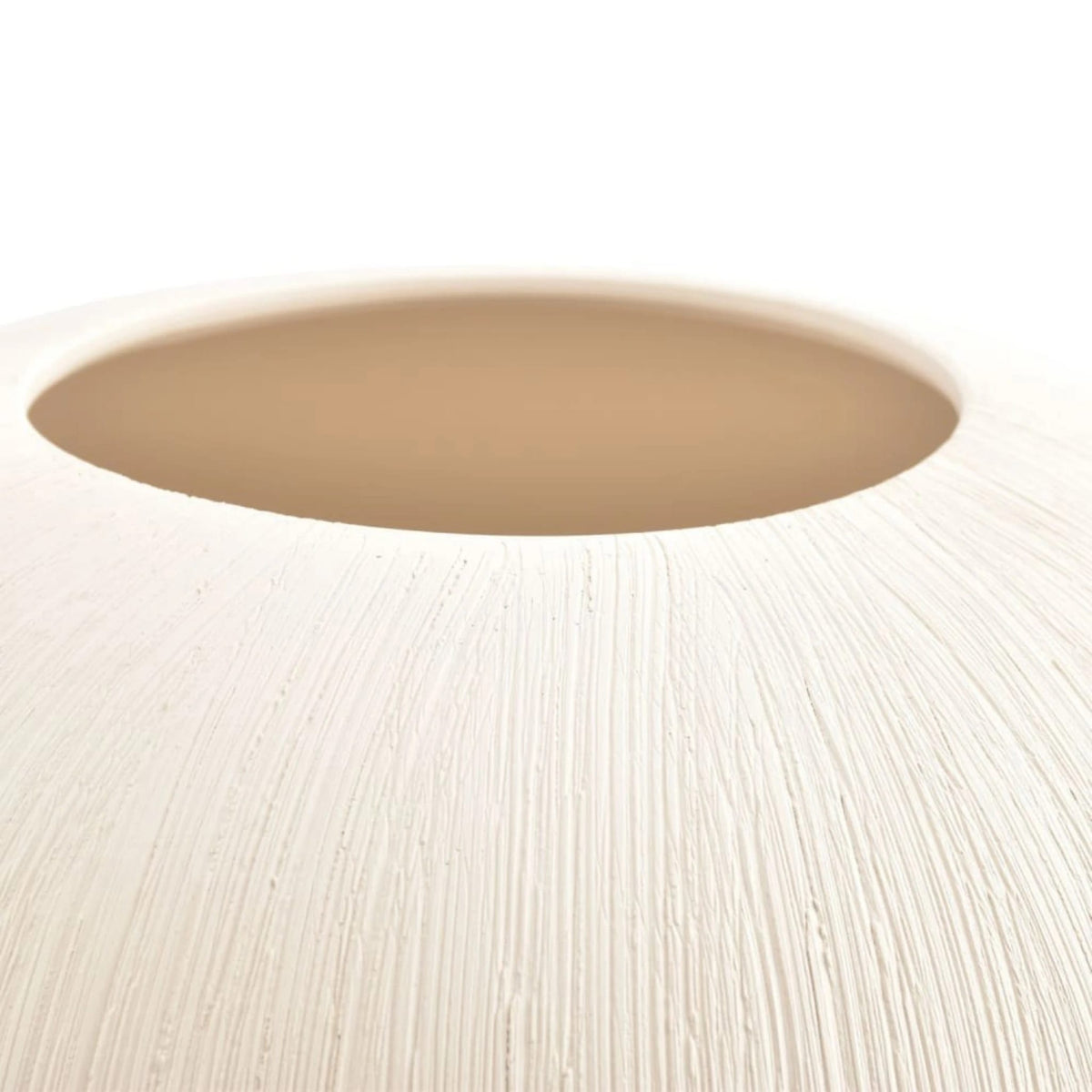Vase Boule Effet Brossé, vue 3 – Maison Azuria