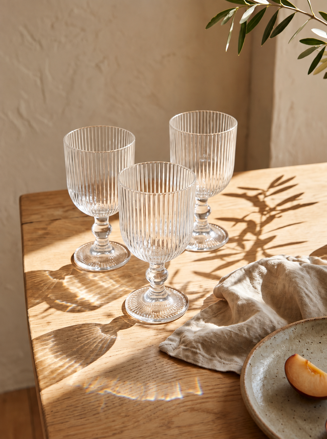 Lot de 6 Verres à pied Line – Maison Azuria